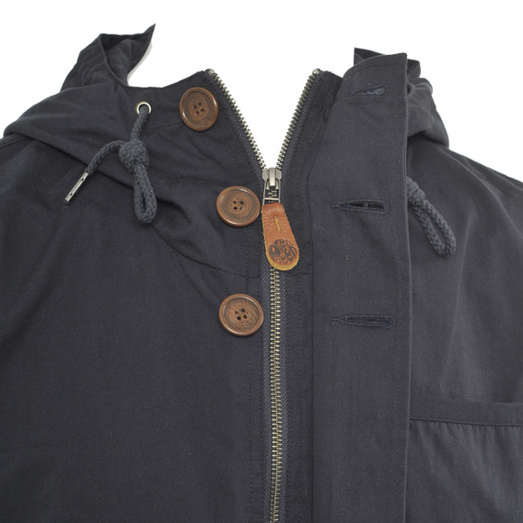 Pretty Green Mens Blue Pretty Green 3 Pocket Hooded Jacket main image
