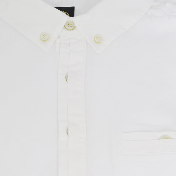 Pretty Green Mens White Pretty Green Button Down Collar & Pocket Polo main image