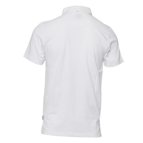 Pretty Green Mens White Pretty Green Button Down Collar & Pocket Polo main image