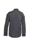Pretty Green Mens Black Prertty Green Long Sleeve Officer Shirt