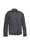 Pretty Green Mens Black Prertty Green Long Sleeve Officer Shirt