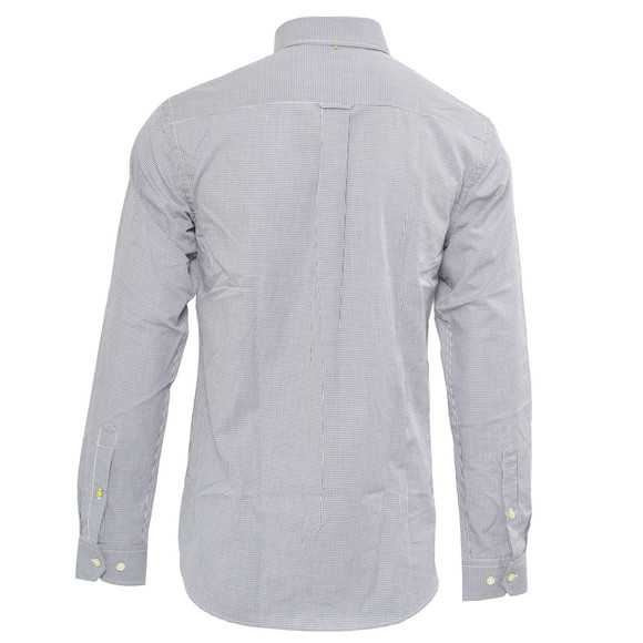 Pretty Green Mens Blue Pretty Green Long Sleeve Gingham Shirt main image