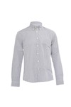 Pretty Green Mens Blue Pretty Green Long Sleeve Gingham Shirt