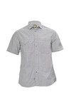 Pretty Green Mens Blue Pretty Green Short Sleeve Oxford Shirt