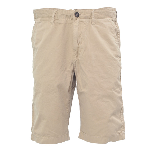 Pretty Green Mens Yellow Pretty Green Sand Garment Dye Shorts main image