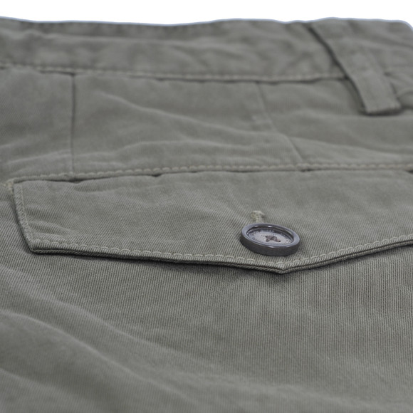 Pretty Green Mens Green Pretty Green Khaki Garment Dye Shorts main image