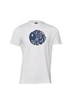 Pretty Green Mens White Pretty Green Printed Dot Crew Neck Tee