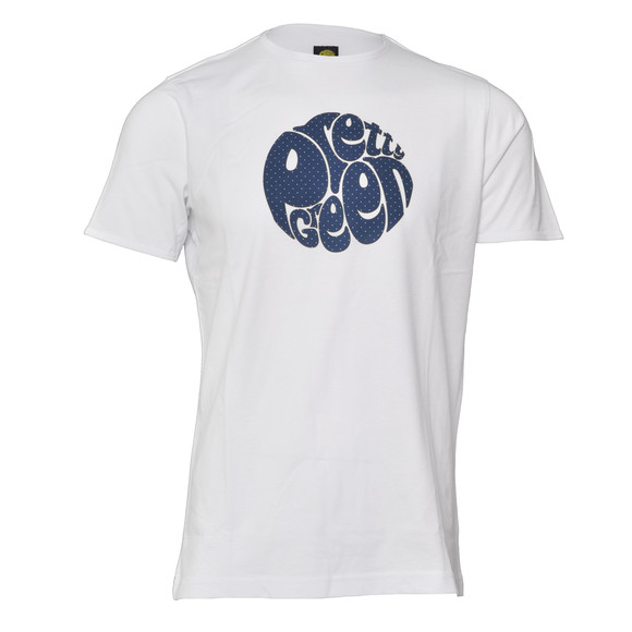 Pretty Green Mens White Pretty Green Printed Dot Crew Neck Tee main image