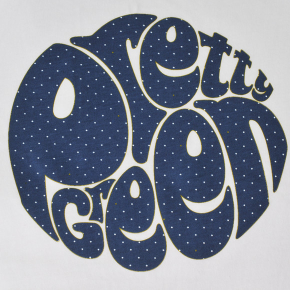 Pretty Green Mens White Pretty Green Printed Dot Crew Neck Tee main image
