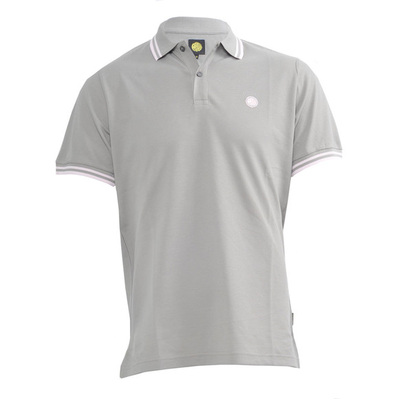 Pretty Green Mens Beige Pretty Green Fawn New Twin Tipped Polo main image