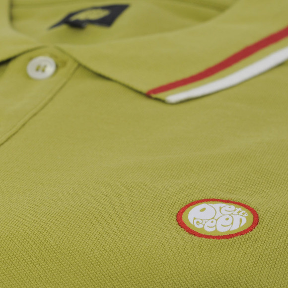 Pretty Green Mens Green Pretty Green Bright Green New Twin Tipped Polo main image