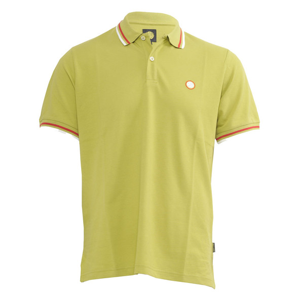 Pretty Green Mens Green Pretty Green Bright Green New Twin Tipped Polo main image