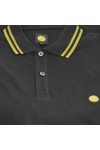Pretty Green Mens Black Pretty Green Black/Lime New Twin Tipped Polo