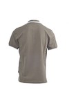 Pretty Green Mens Green Pretty Green Khaki Stripe Collar Polo