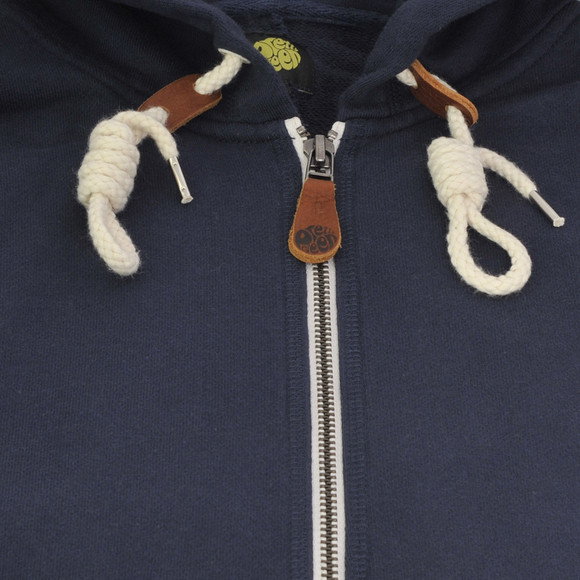 Pretty Green Mens Blue Pretty Green Full Zip Hooded Sweat main image