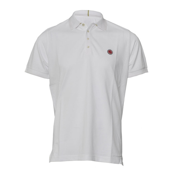 Pretty Green Mens White Pretty Green White Stripe Collar Polo main image