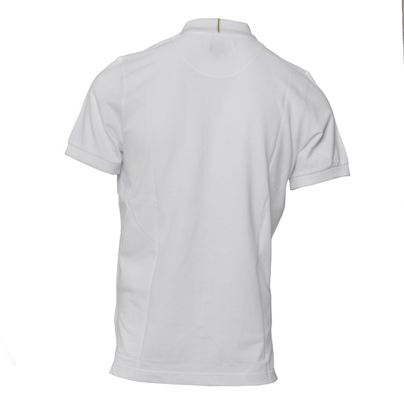Pretty Green Mens White Pretty Green White Stripe Collar Polo main image
