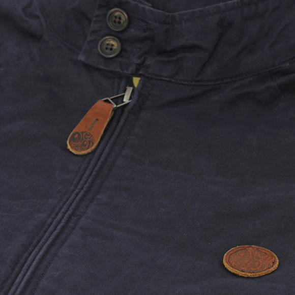 Pretty Green Mens Blue Pretty Green Navy Harrington Jacket main image