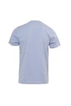 Pretty Green Mens Blue Pretty Green Sky Blue Printed Apple Logo Tee