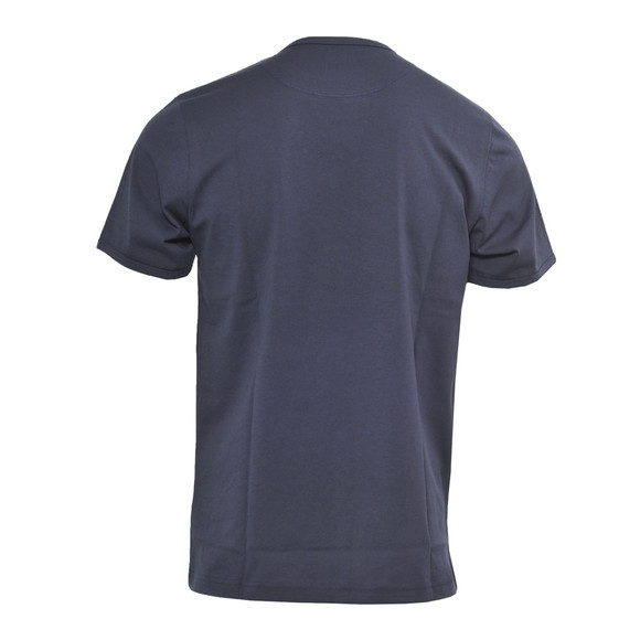 Pretty Green Mens Blue Pretty Green Navy Camo Print Crew Neck Tee main image