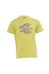 Pretty Green Mens Green Pretty Green Green Printed Apple Logo Tee