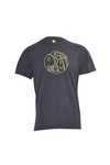 Pretty Green Mens Black Pretty Green Stitch Logo Crew Neck Tee 