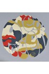 Pretty Green Mens Blue Pretty Green Camo Sky Blue Print Crew Neck Tee