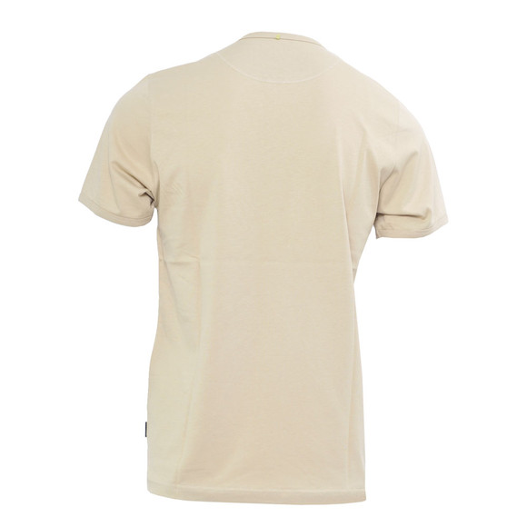 Pretty Green Mens Yellow Pretty Green PG Logo Crew Neck Tee main image