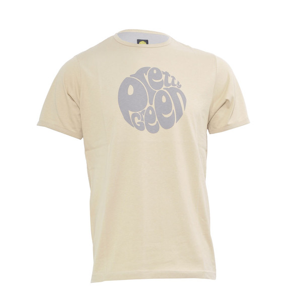 Pretty Green Mens Yellow Pretty Green PG Logo Crew Neck Tee main image