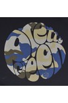 Pretty Green Mens Black Pretty Green Black Camo Print Crew Neck Tee