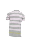 Pretty Green Mens Grey Pretty Green Stripe Grey/Pink Pocket Tee