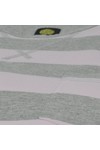 Pretty Green Mens Grey Pretty Green Stripe Grey/Pink Pocket Tee