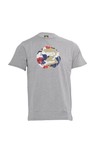Pretty Green Mens Grey Pretty Green Grey Camo Print Crew Neck Tee