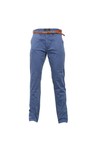 Scotch & Soda Mens Blue Scotch & Soda Dutch Blue Slim Chino & Leather Belt