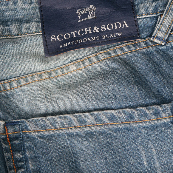 Scotch & Soda Mens Blue Scotch & Soda Dean Loose Tapered Jean main image