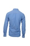 Scotch & Soda Mens Blue Scotch & Soda Blue Roll Up Beach Mood Shirt