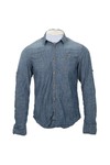 Scotch & Soda Mens Blue Scotch & Soda Worked Out Japanese Denim Shirt