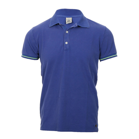 Scotch & Soda Mens Blue Scotch & Soda Blue Fancy Parts Polo main image