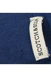 Scotch & Soda Mens Blue Scotch & Soda Blue Fancy Sprayed Sun Faded Tee