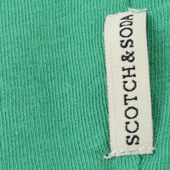 Scotch & Soda Mens Turquoise Scotch & Soda Spearmint Fancy Sprayed Sun Faded Tee main image