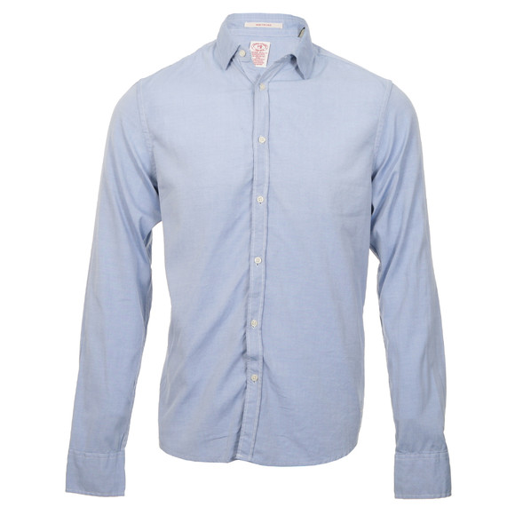 Scotch & Soda Mens Blue Scotch & Soda Bleach Out Series Light Chambray Shirt main image