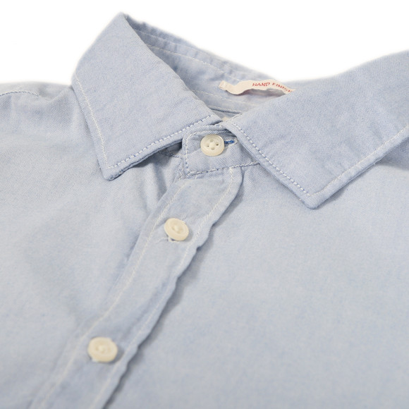 Scotch & Soda Mens Blue Scotch & Soda Bleach Out Series Light Chambray Shirt main image