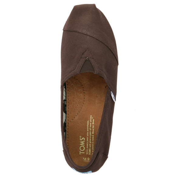 Toms Mens Brown Classic Canvas Espadrilles main image