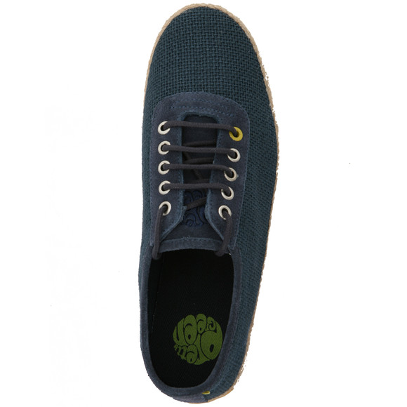 Pretty Green Mens Blue Pretty Green Navy Hessian U Shape Shoe main image