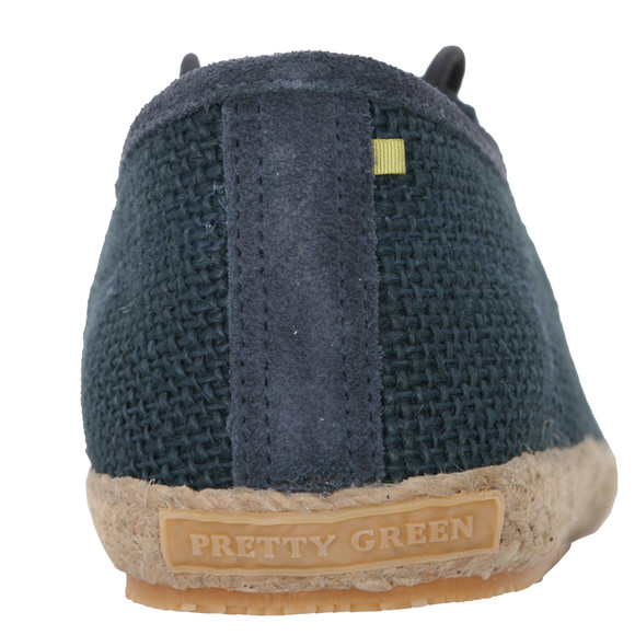 Pretty Green Mens Blue Pretty Green Navy Hessian U Shape Shoe main image