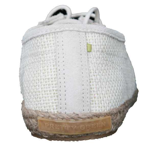 Pretty Green Mens Beige Pretty Green Natural Hessian U Shape Shoe main image