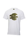 Pretty Green Mens White Pretty Green White Printed Apple Logo Tee