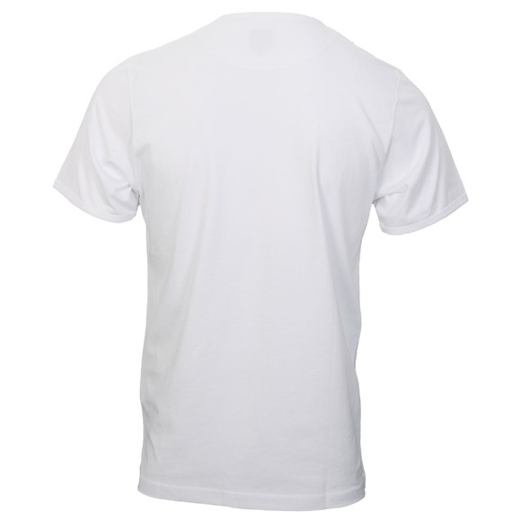 Pretty Green Mens White Pretty Green White Printed Apple Logo Tee main image