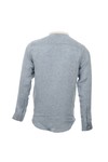 Pretty Green Mens Blue Pretty Green Light Blue Collarless Shirt