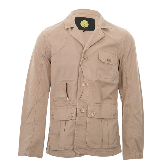 Pretty Green Mens Yellow Pretty Green Sand Poacher Jacket main image